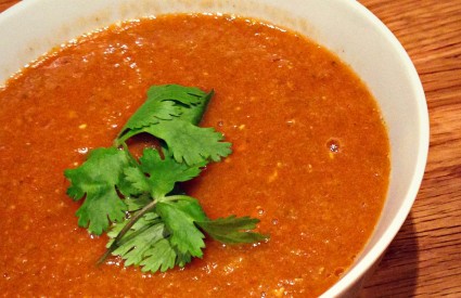 Soupe de lentilles rouges